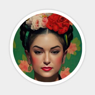 Sasha grey as Frida Kahlo Magnet